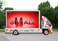 P10 dẫn trailer quảng cáo kỹ thuật số di động, Màn hình LED xe tải di động ngoài trời Màn hình đầy màu sắc