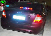 Màn hình hiển thị đèn LED trên ô tô màu đỏ đơn với nguồn điện Meanwell, mặt sau ô tô có độ mờ cao