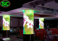 Màn hình LED quảng cáo cố định P4 trong nhà cong Màn hình LED hiển thị hình trụ
