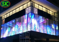 Màn hình LED trong suốt cao P10.41 đầy màu cho trung tâm mua sắm mặt tiền bằng kính