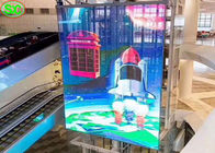 P8.9 Màn hình hiển thị Led quảng cáo bằng kính treo cho trung tâm mua sắm, Màn hình Led bằng kính được lắp đặt cố định với điều khiển Novastar