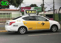 Dấu hiệu xe taxi trên mái xe taxi Hiển thị bảng hiệu quảng cáo đủ màu P5 P6 cho quảng cáo