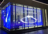 Quảng cáo trung tâm mua sắm P3.91 -7.82 Màn hình LED trong suốt cho màn hình kính treo tường Màn hình LED kỹ thuật số Sử dụng trên Wndow