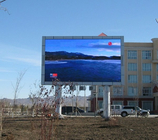 Quảng cáo truyền thông lắp đặt cố định 7500cd sáng cao Nationstar SMD2727 P10 màn hình cong full color ngoài trời