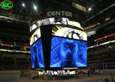 Bảng quảng cáo chu vi LED vuông, sân vận động P5 hiển thị cho chương trình trực tiếp