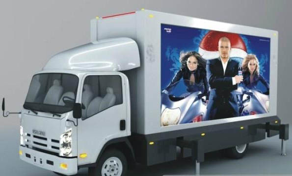 Màn hình LED xe tải di động kỹ thuật số P6 ngoài trời cho quảng cáo