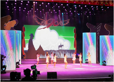 HD Full Color P4 Curved Large Led Video Wall Indoor Led Display Cho thuê màn hình