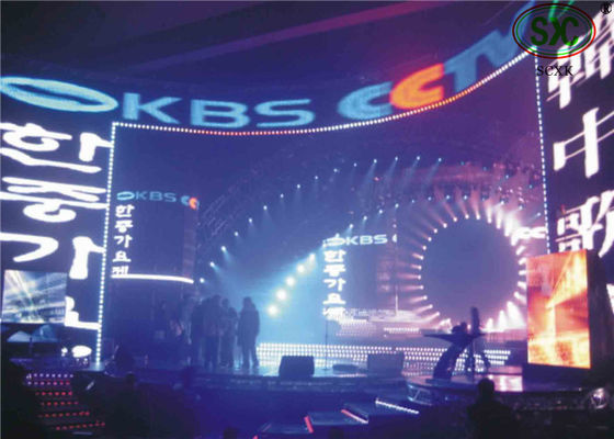Giá tốt HD Full Color P4 Curved Large Led Video Wall Indoor Led Display Cho thuê màn hình trực tuyến
