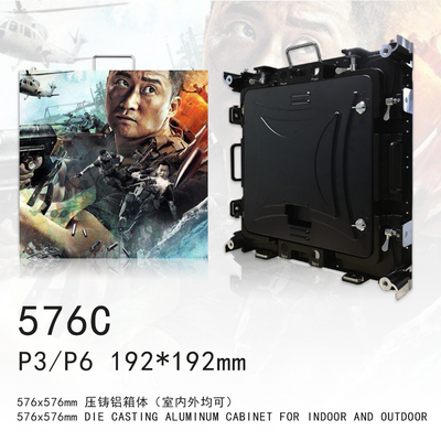 Màn hình Led cho thuê trong nhà P3 Tủ nhôm đúc Độ phân giải 4K IP43