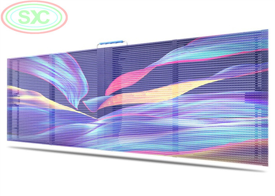 Đường video LED trong suốt P3.91 Indoor Led Mesh Curtain Signage Displays màn hình LED