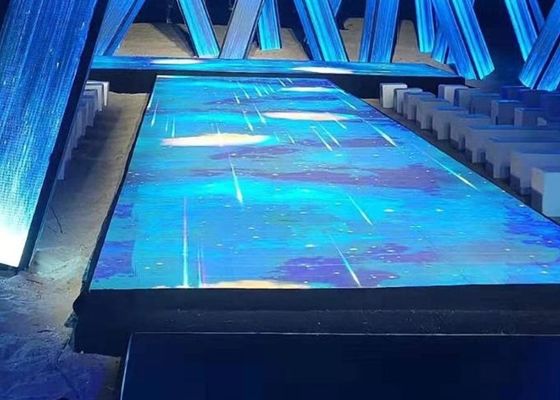 Trung Quốc SMD3535 Sound Active Dj Led Disco Dance Floor Bàn sợi chùm trắng ấm áp