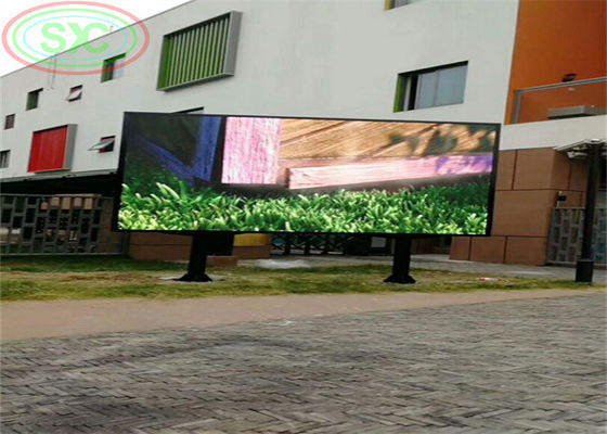 Giá tốt Màn hình LED P 10 ngoài trời đầy đủ màu sắc với các cột để quảng cáo trực tuyến