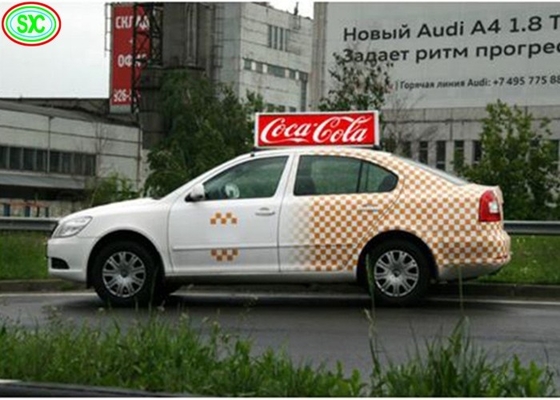 Màn hình biển LED chống nước, màn hình mái xe taxi ngoài trời đầy màu sắc