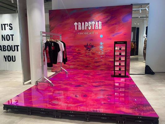 Hệ thống radar Màn hình sàn LED vui nhộn tương tác kỹ thuật số P3.91 cho thuê ngoài trời IP65