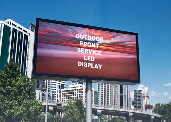 P10 ngoài trời đầy màu sắc chống nước LED Billboard 10mm Pitch 5000cd / M2 Độ sáng cao
