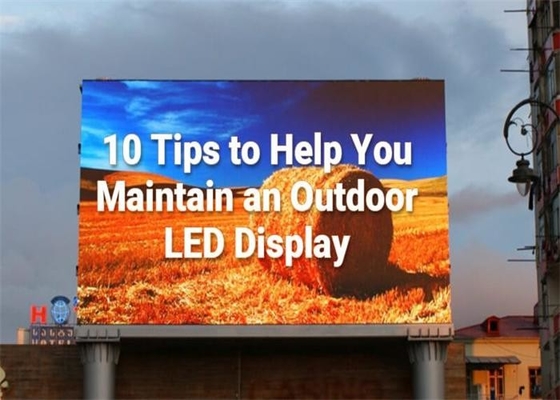 Bên ngoài Full Color Fixed Installation P10 LED Panel với tốc độ làm mới cao 1920H