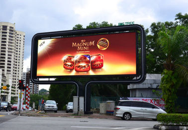 Bảng quảng cáo ngoài trời P8 LED, 3G WIFI Control LED Digital Bảng quảng cáo Mean Well Power Supply led electronic billboard
