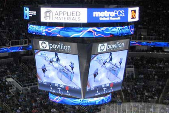 Màn hình thể thao COB P2.5  Màn hình LED trong nhà Full Color  IP34 Hệ thống điều khiển 3G WIFI Độ phân giải 3840Hz