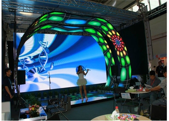 P3.91 HD Tấm màn hình nhôm RGBLED Full Color Die-Casting High Refresh Rate 500 * 1000MM Cabinet