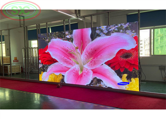 P3.91 HD Tấm màn hình nhôm RGBLED Full Color Die-Casting High Refresh Rate 500 * 1000MM Cabinet