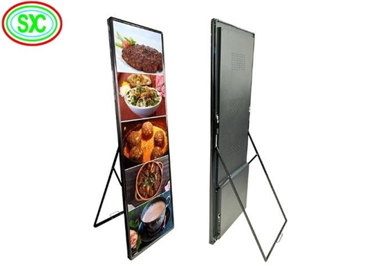 Sàn đứng màn hình gương LED biển báo kỹ thuật số màn hình chống nước đầy màu sắc LED poster