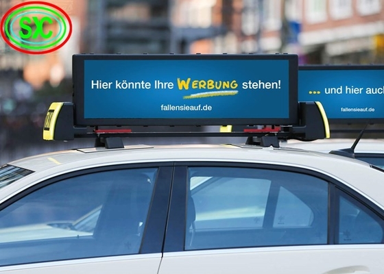 96 * 32 Cm Car LED Sign Display với kích thước pitch 3mm và độ phân giải màn hình 320 * 106dot