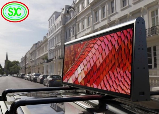 Màn hình biển LED chống nước, màn hình mái xe taxi ngoài trời đầy màu sắc