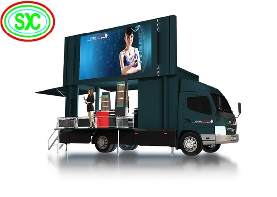 IP65 Video Digital Truck gắn màn hình LED đầy màu sắc 10mm Pixel Pitch