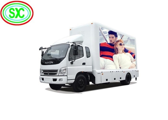 P6 Full Color Van ngoài trời xe tải di động quảng cáo LED hiển thị LED trailer video panel