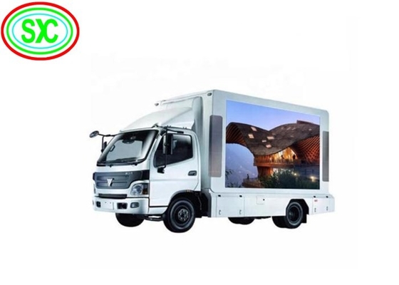 P6 Full Color Van ngoài trời xe tải di động quảng cáo LED hiển thị LED trailer video panel