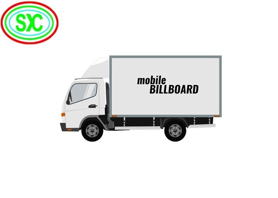 P6 Full Color Van ngoài trời xe tải di động quảng cáo LED hiển thị LED trailer video panel