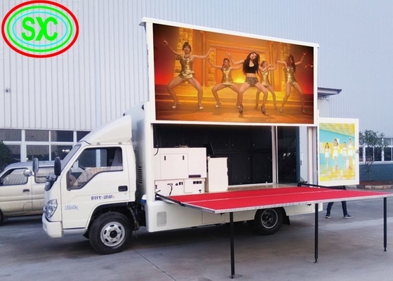 Màn hình hiển thị LED di động P3 dễ lắp ráp được gắn trên xe tải cho lợi thế sản xuất trên đường đi