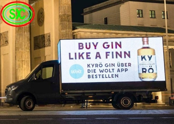 Bên ngoài Full Color Mobile Truck Led Display Panel Led Mobile Billboard Không thấm nước