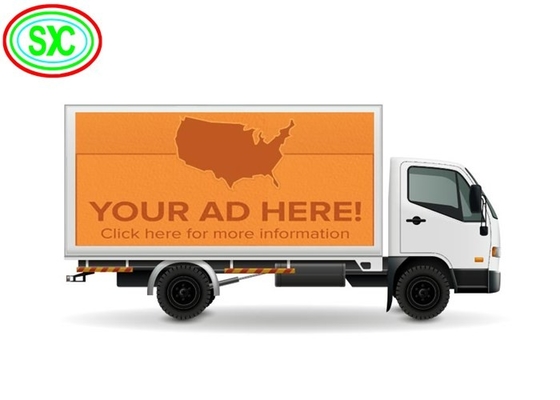 Màn hình quảng cáo ngoài trời chống nước LED Truck hiển thị P6 độ sáng cao Epistar Chip