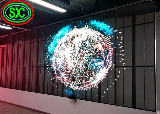 SMD2121 Màn hình LED trong suốt đầy màu sắc Quảng cáo cửa sổ biển báo