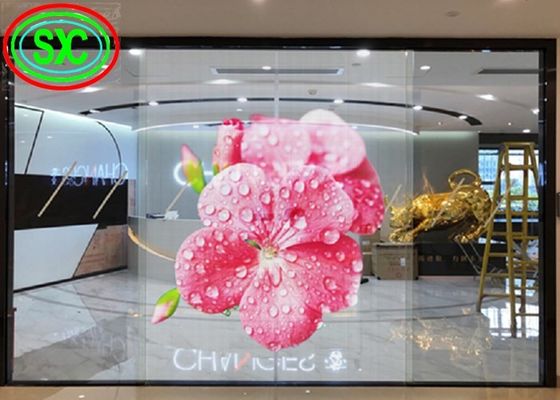 P3.91-7.82mm Màn hình LED trong suốt cho tường rèm thủy tinh