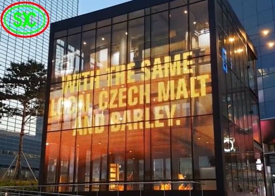 Màn hình LED trong suốt P3.91 Full Color 1500cd/m² cho Tường kính