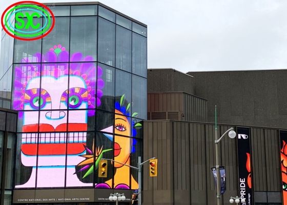 Màn hình LED trong suốt P3.91 Full Color 1500cd/m² cho Tường kính