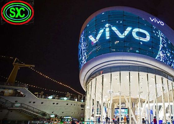 Giá tốt Màn hình LED trong suốt P3.91 Full Color 1500cd/m² cho Tường kính trực tuyến