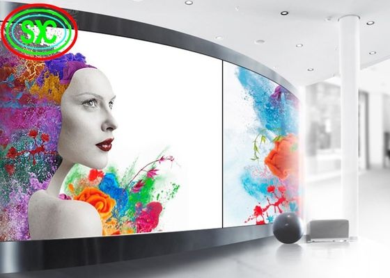 Giá tốt Màn hình LED đầy đủ màn hình hiển thị LED trong nhà cong cong mềm P3.91 hiển thị video LED trực tuyến