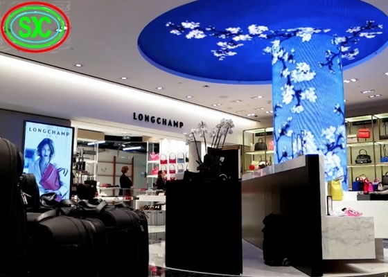 Màn hình Led trong nhà Led, Hình dạng đường cong P3 Led Video Wall led màn rèm