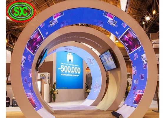 Giá tốt Bộ phim linh hoạt linh hoạt bền LED màn hình quảng cáo tường video SMD2525 1R1G1B bảng hiệu trực tuyến