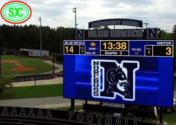 SMD P10 Sports Stadium Perimeter LED Display Bảng quảng cáo thương mại