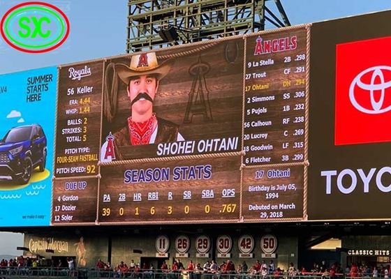 P10 SMD LED Stadium Display IP65 Không thấm nước 5000cd/m2 Độ sáng