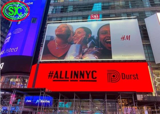 Màn hình LED ngoài trời P10, Khoảng cách điểm ảnh 10mm, Chống nước IP65, Độ sáng 5000cd/m²