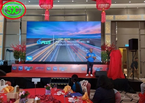 Nội thất cho thuê màn hình LED đầy màu sắc P3.91 tường video Bức nền sân khấu