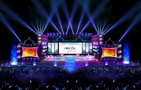 Nội thất quảng cáo sân khấu màn hình LED HD Video Wall P3 Pixel High Brightness Panel
