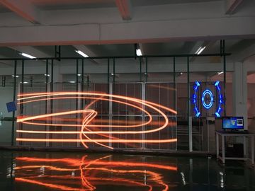 P3.91 Hiển thị kính LED trong suốt Độ sáng cao Đối với cửa sổ Hiển thị kính LED