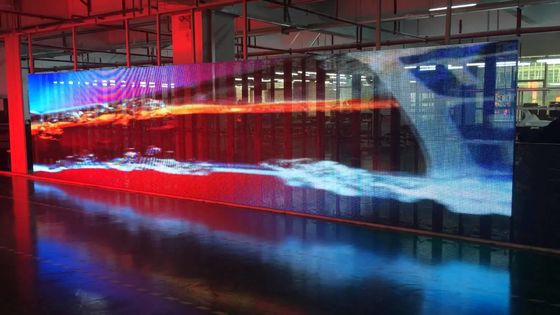 Màn hình LED trong suốt trong nhà và ngoài trời P3.91-7.82mm, độ sáng 3000CD