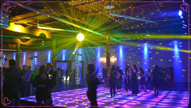 Trong nhà ngoài trời đủ màu Độ phân giải cao Trọng lượng nhẹ Sàn nhảy LED chống va chạm tương tác